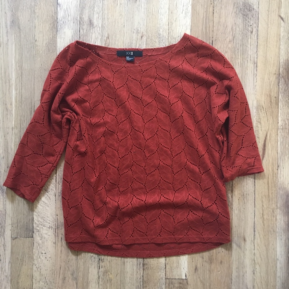 Forever 21 Eyelet Top
